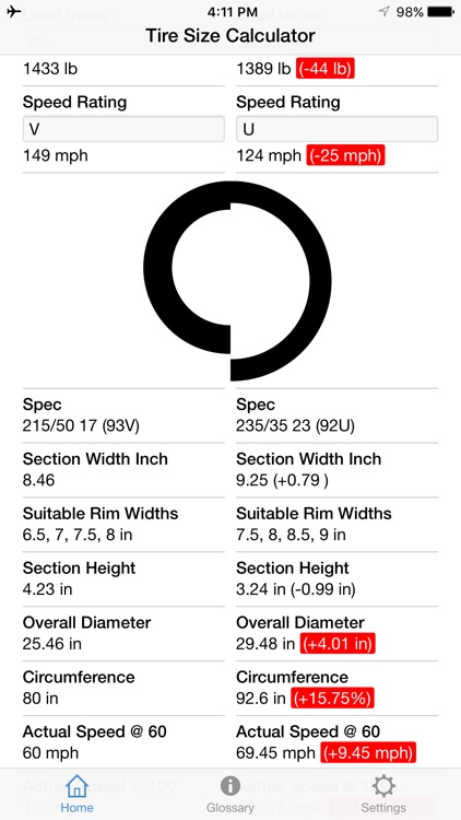 Tire Size Calculator screenshot-4