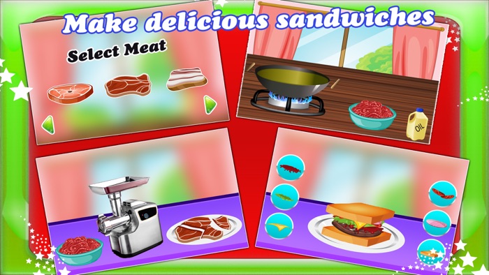School Lunch Box Sandwich Maker Kids Cooking Game
