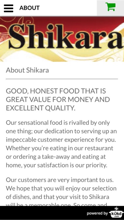 Shikara Indian Takeaway W1W 7PS screenshot-3