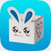 Funny Box Bunny Emoji Sticker