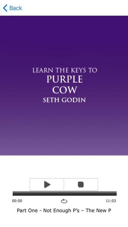 Meditation Audiobook for Purple Cow by Seth Godin