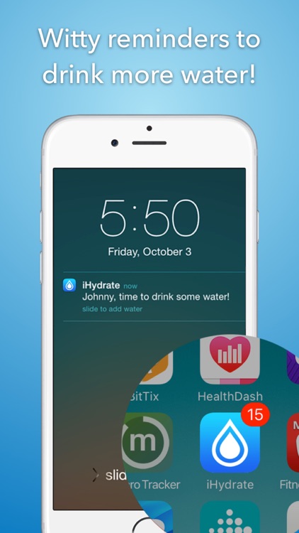 iHydrate -Daily Water Tracker & Hydration Reminder