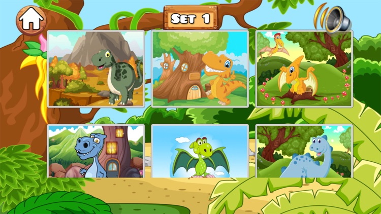 Dino jigsaw puzzles 4 pre-k 2 to 7 year olds games