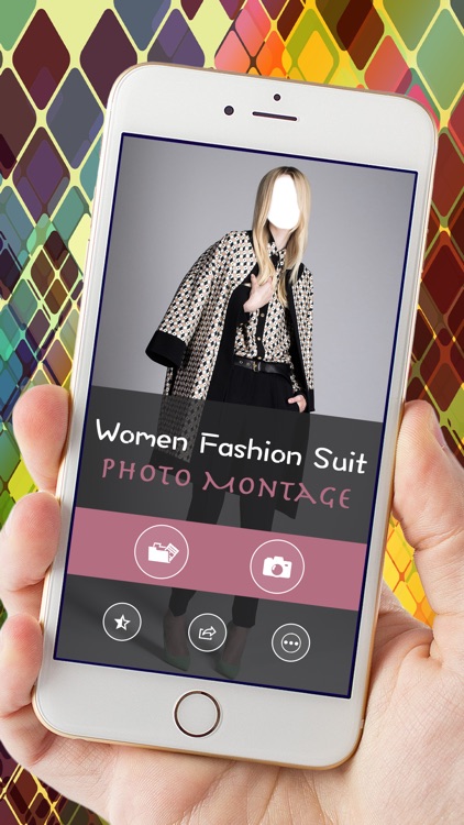 Women Fashion Suit Photo Montage