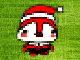 Cute Pixel Art Christmas Stickers