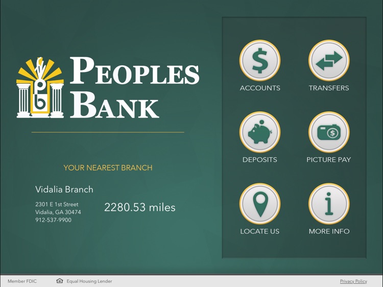 SBC - Peoples Bank for iPad