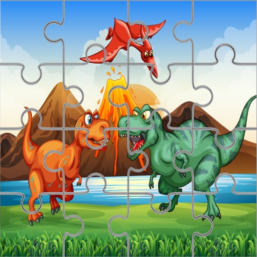 Dino Puzzle Jigsaw Dinosaur Games for Kid Toddlers Icon