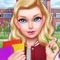 Live the university life in this college themed salon and dress up game featuring a beautiful fashion doll