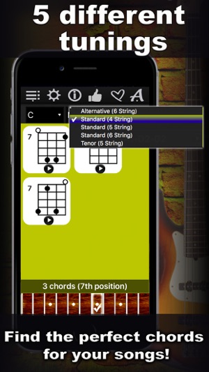 Bass Chords Compass - learn & play chord charts(圖2)-速報App