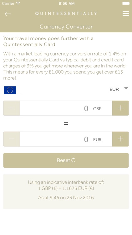 Quintessentially Currency Card screenshot-3