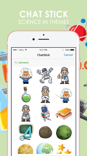 Science Emoji Stickers Keyboard Themes C