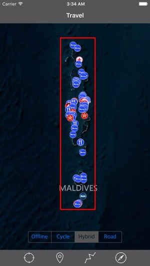 MALDIVES – GPS Travel Map Offline Naviga