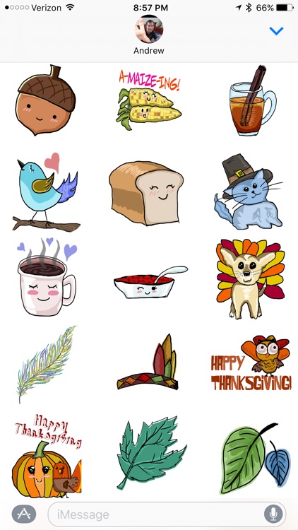 Thanksgiving Fall Stickers