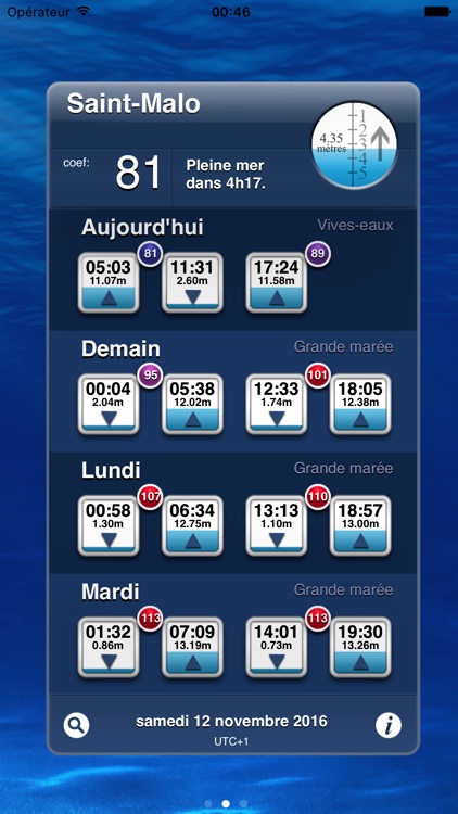 iMarées 2017 - Annuaire des marées en France