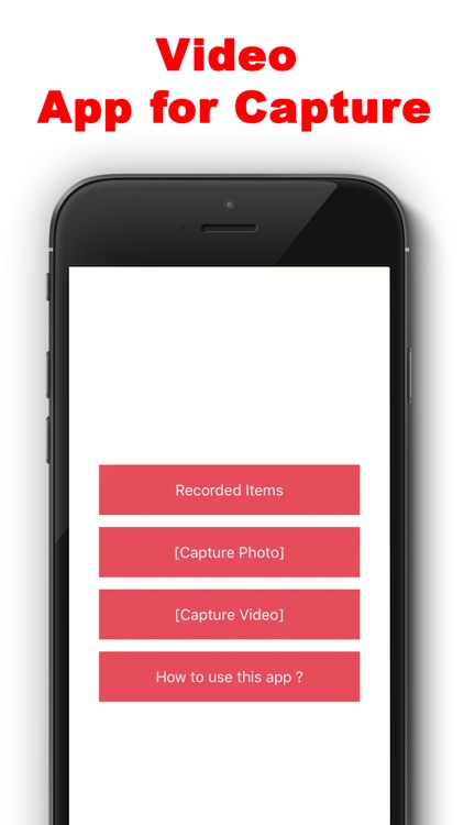 One Touch Camera Recording & Capture in HD