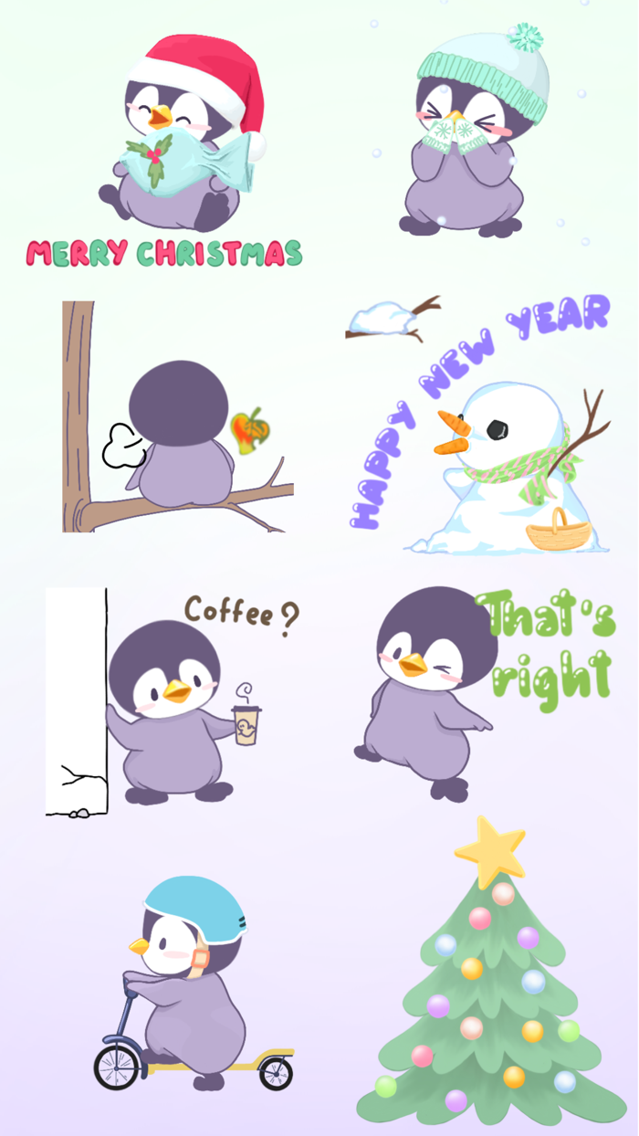 Penguin Bo 2 Animated Bird Stickers for Messages