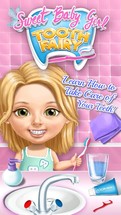 Sweet Baby Girl Tooth Fairy - No Ads screenshot-0