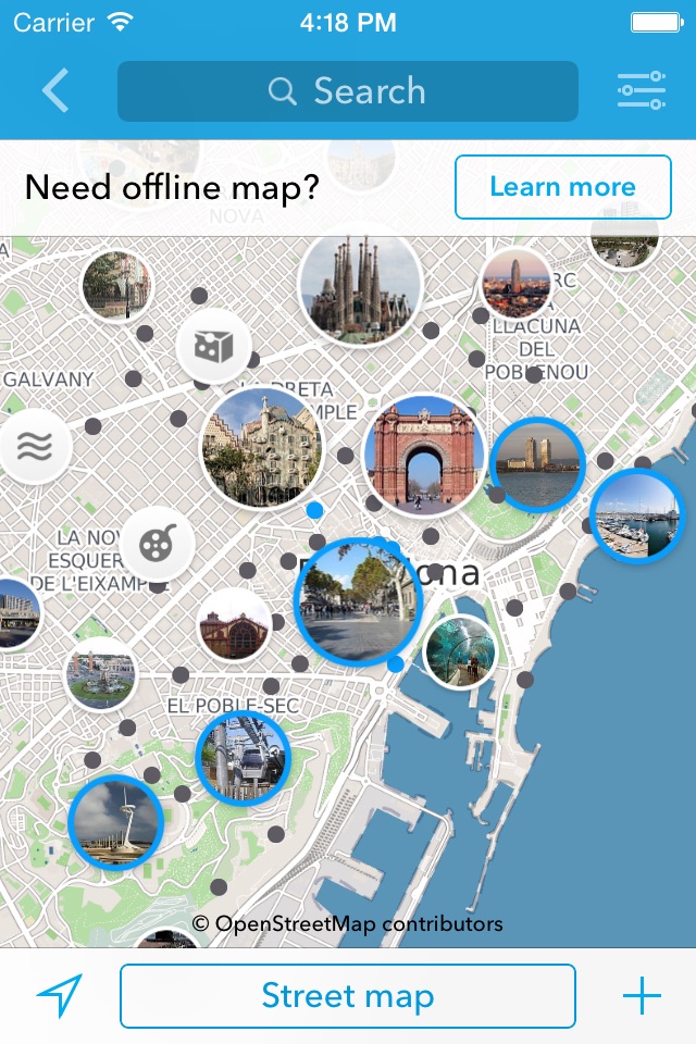 Barcelona Offline Map & City Guide screenshot 2