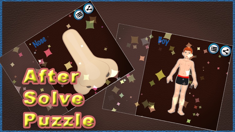 Human Body Part Puzzle For Kids