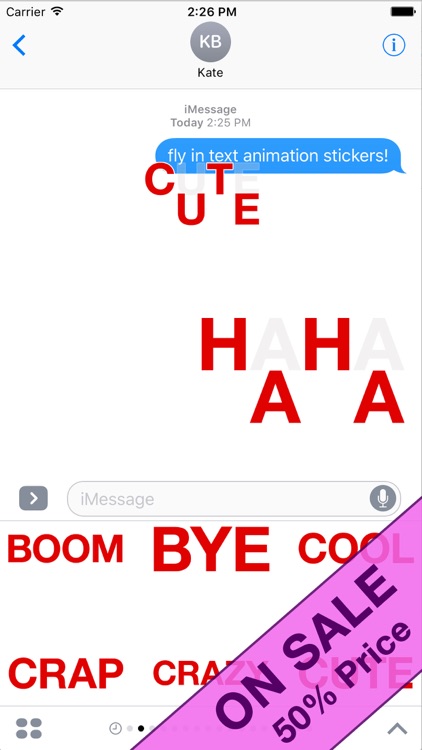 55 Animated Flying Text Phrases Stickers