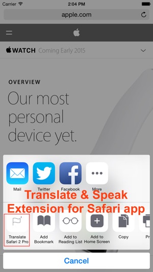 Translate 2 for Safari(圖1)-速報App