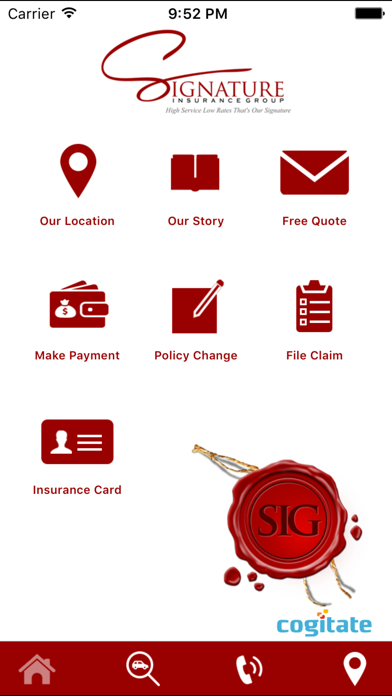 Signature Insurance by Cogitate Technology Solutions inc Signature Insurance by Cogitate Technology Solutions inc