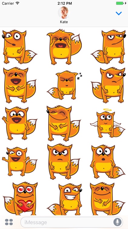 Funny Fox - Stickers for iMessage