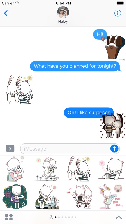 Megapack Cat & Hare  –  Couples Stickers