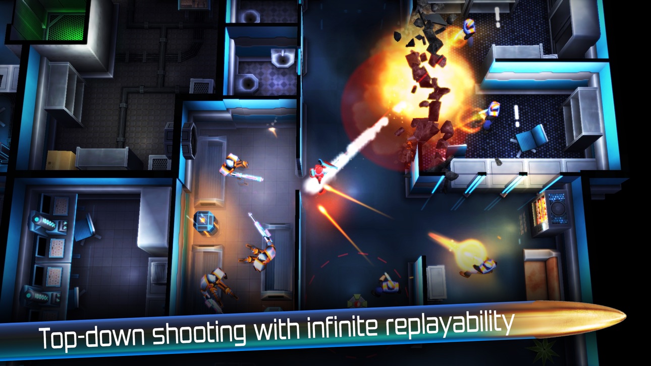 Neon Chrome Hack screenshot 1 - iOS game interface