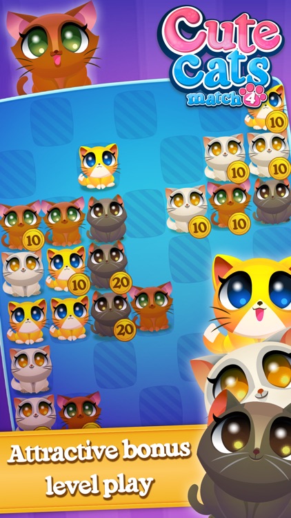 Cute Cats Match-4 screenshot-4