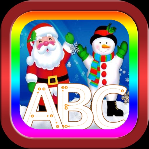 ABC Alphabet Tracer Santa Claus song game for baby