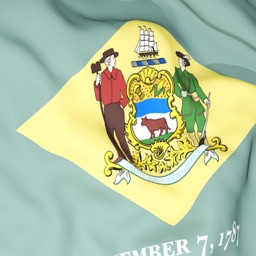 Delaware Flag Stickers