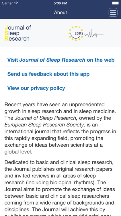 Journal of Sleep Research