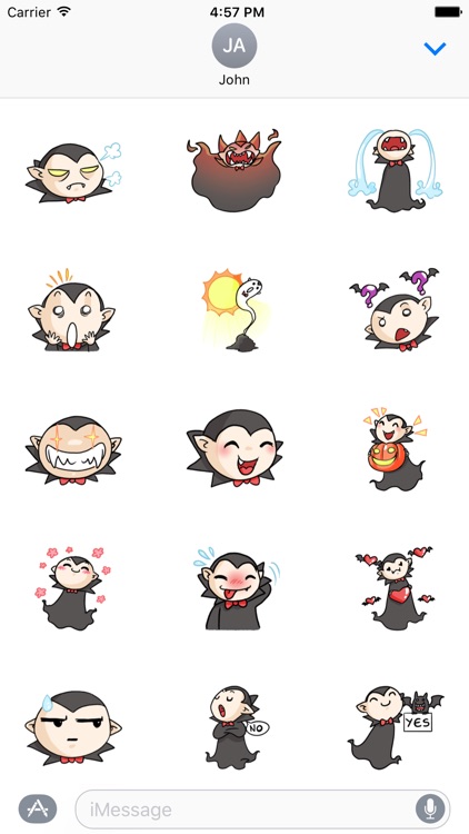 Vampire Dracula Sticker For iMessages