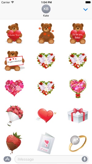 Love Sticker Pack! - Hearts, Sweets Stickers Set!(圖1)-速報App