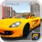 Have fun with crazy taxi driver in city rush through traffic packed roads
