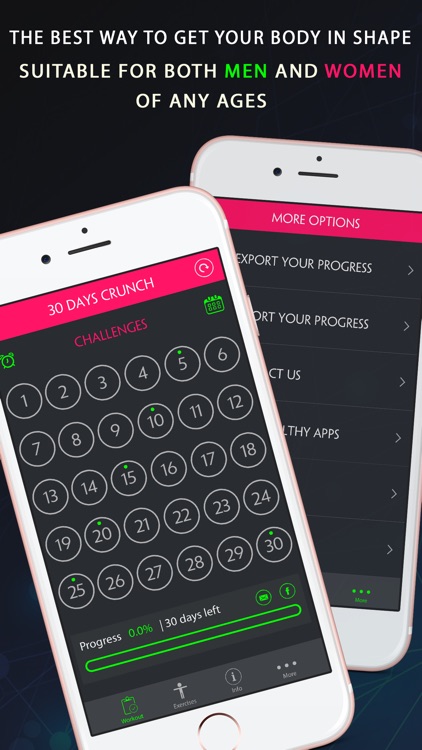 30 Day Crunch Fitness Challenges ~ Daily Workout screenshot-4