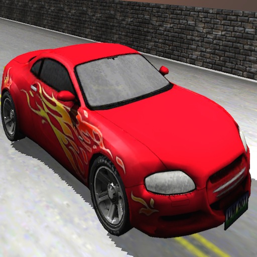 Racing car 3d icon
