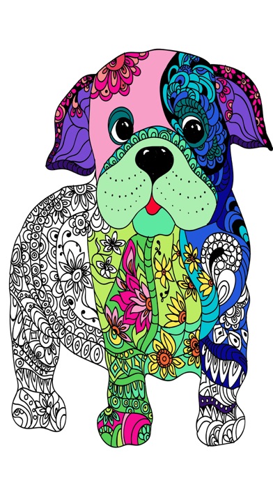How to cancel & delete Mandalas dog - Coloring pages for adults from iphone & ipad 3