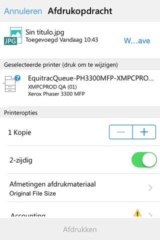 Xerox Print Portal MobileIron screenshot 4