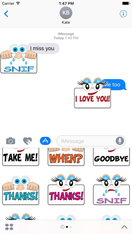 Text bites stickers for iMessage screenshot-3