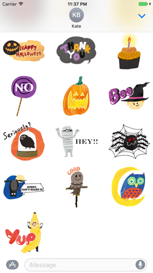 Awesome Halloween Stickers for iMessage(圖4)-速報App