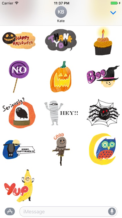 Awesome Halloween Stickers for iMessage screenshot-3