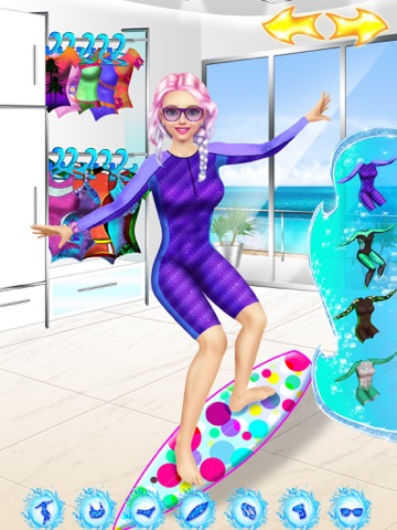 Surfer Girl Makeover: Makeup & Dress Up Kids Games screenshot 4