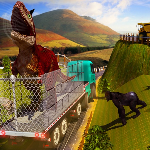 City Zoo Angry Dino Transport Truck Simulator Game