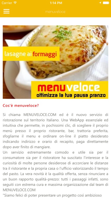 menuveloce