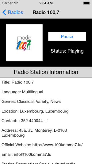 Luxembourg Radio Live Player (Lëtzebuerg)(圖4)-速報App