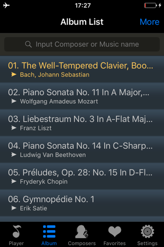 piano music player -  classical masterpieces free screenshot 3