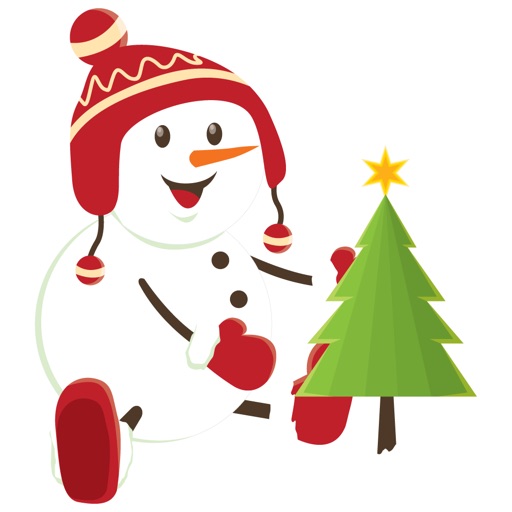 Funny Snowman - Merry Christmas Sticker Vol 07 icon
