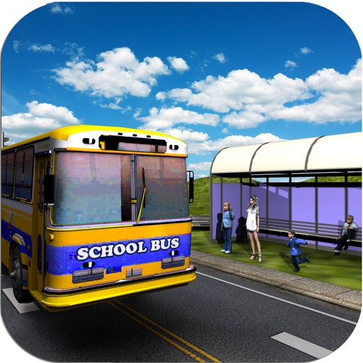 School bus simulator – Crazy city driving 3d 2016 Icon